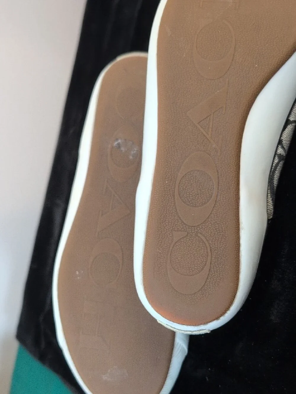 Coach Black & Cream Signature Canvas Lace-Up Sneakers